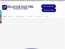 Tablet Screenshot of delucchielectric.com